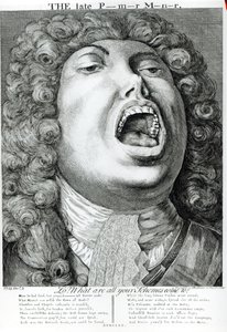 The Late Premier Minister, published by G. Bickham, Mays Buildings, Covent Garden, 1743 by English School
